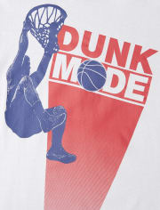 Camiseta con gráfico de baloncesto para niño