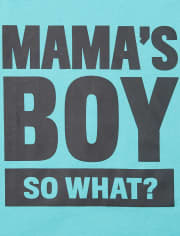 Camiseta con gráfico Mama's Boy para niños