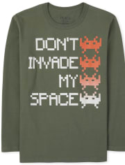 Boys Invade My Space Graphic Tee