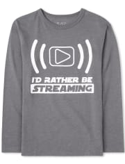 T-shirt graphique en streaming pour garçons