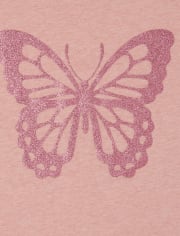 Girls Butterfly Graphic Tee