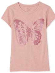 Girls Butterfly Graphic Tee