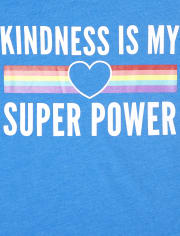 Girls Kindness Super Power Graphic Tee