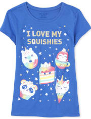 Camiseta estampada Girls Love Squishies
