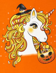 Download Girls Halloween Short Sleeve Unicorn Graphic Tee The Children S Place