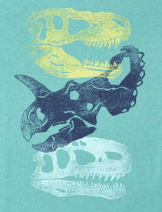 Toddler Boys Dino Skulls Graphic Tee