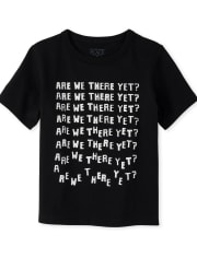 Camiseta gráfica para niños pequeños ¿Estamos ahí todavía?