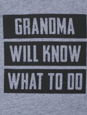 Baby And Toddler Boys Grandma Will Know Graphic Tee