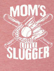 Baby And Toddler Boys Mom's Slugger Graphic Tee