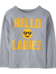 Baby And Toddler Boys Hello Ladies Graphic Tee