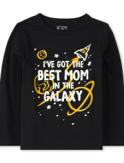 Baby And Toddler Boys Best Mom In The Galaxy Graphic Tee