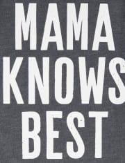 Camiseta estampada para bebés y niños pequeños Mama Knows Best