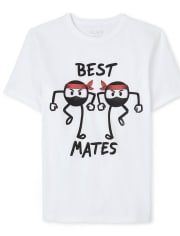 Camiseta gráfica Best Mates Ninjas para niños