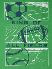 Camiseta con estampado Sports King para niños