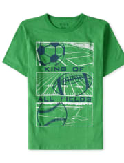 Camiseta con estampado Sports King para niños