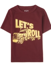 Baby And Toddler Boys Let's Roll Graphic Tee