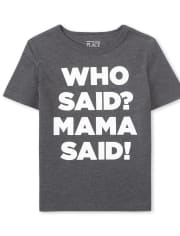 Camiseta gráfica Mama Said para bebés y niños pequeños