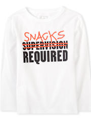 T-shirt graphique obligatoire pour bébés et tout-petits garçons