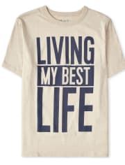 Camiseta estampada Best Life para niños