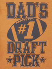 Camiseta con gráfico Dad's Draft Pick para bebés y niños pequeños