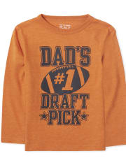 Camiseta con gráfico Dad's Draft Pick para bebés y niños pequeños