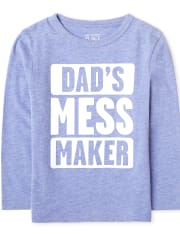 Baby And Toddler Boys Dad's Mess Maker Graphic Tee