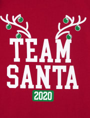 Unisex Baby And Toddler Matching Family Christmas Team Santa Graphic Tee
