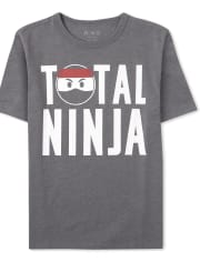 Camiseta estampada Total Ninja para niños