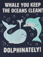 Girls Keep Oceans Clean Graphic Tee