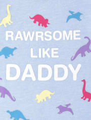 Toddler Girls Rawrsome Like Daddy Graphic Tee