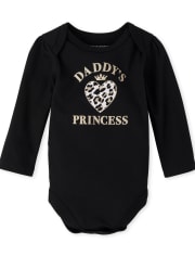 Body gráfico de princesa de papá para bebé niña