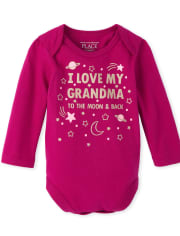 Baby Girls Grandma Graphic Bodysuit