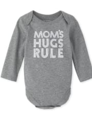 Baby Boys Mom's Hugs Graphic Bodysuit