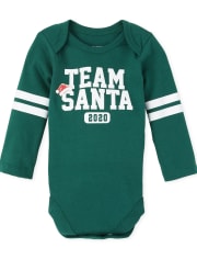 Unisex Baby Matching Family Christmas Team Santa Graphic Bodysuit