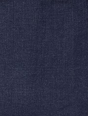 Denim Knit Fleece Lined Jeggings - Blue