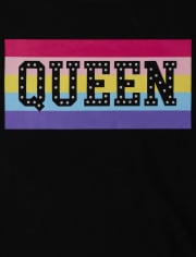 Girls Rainbow Queen Graphic Tee