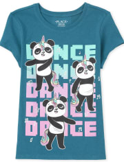 Girls Dancing Pandas Graphic Tee