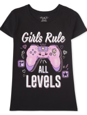 Camiseta gráfica de videojuegos para niñas