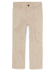 Pantalones chinos elásticos de uniforme para niños