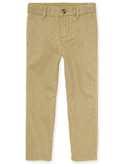 Pantalon chino droit extensible pour uniforme de garçon - Husky