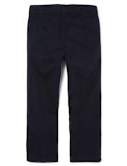 Pantalon chino droit extensible pour uniforme de garçon - Husky