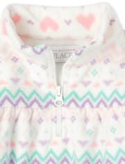 Toddler Girls Print Glacier Fleece Half Zip Pullover