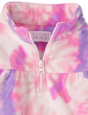 Toddler Girls Print Glacier Fleece Half Zip Pullover