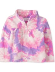 Toddler Girls Print Glacier Fleece Half Zip Pullover