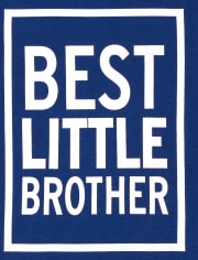 Baby And Toddler Boys Best Little Brother Graphic Tee