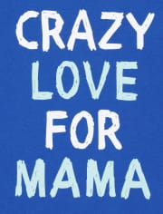 Baby And Toddler Boys Love For Mama Graphic Tee