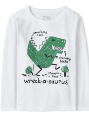 Baby And Toddler Boys Dino Wreck Graphic Tee