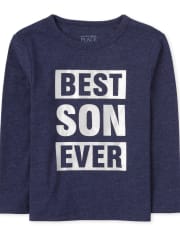 Baby And Toddler Boys Matching Family Foil Best Ever Graphic Tee
