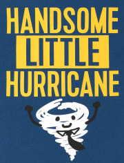 Camiseta con estampado Little Hurricane para bebés y niños pequeños
