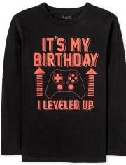 Camiseta gráfica de videojuego de cumpleaños para niños